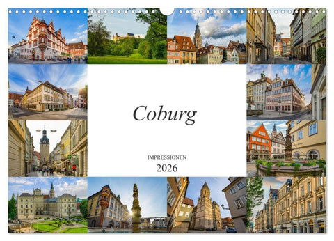 Coburg Impressionen (Wandkalender 2026 DIN A3 quer), CALVENDO Monatskalender