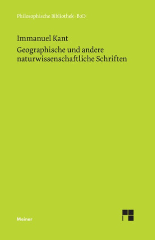 Geographische und andere naturwissenschaftliche Schriften