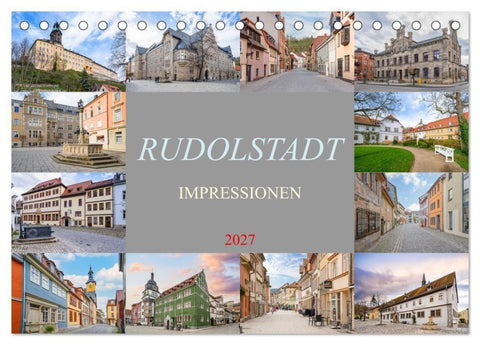 Rudolstadt Impressionen (Tischkalender 2027 DIN A5 quer), CALVENDO Monatskalender