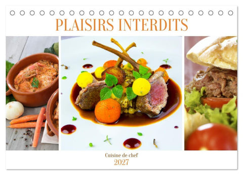 Plaisirs interdits (Calendrier de bureau 2027 DIN A5 vertical), CALVENDO calendrier mensuel