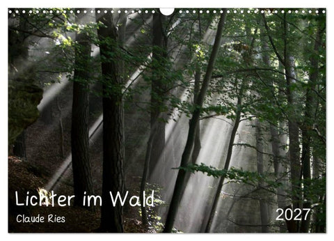 Lichter im Wald (Wandkalender 2027 DIN A3 quer), CALVENDO Monatskalender