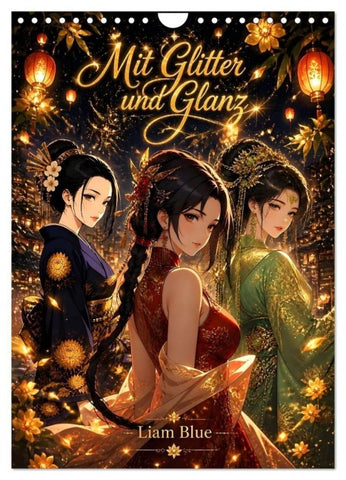 Mit Glitter und Glanz (Wandkalender 2027 DIN A4 hoch), CALVENDO Monatskalender