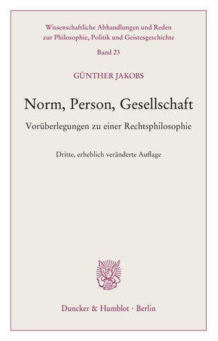 Norm, Person, Gesellschaft.