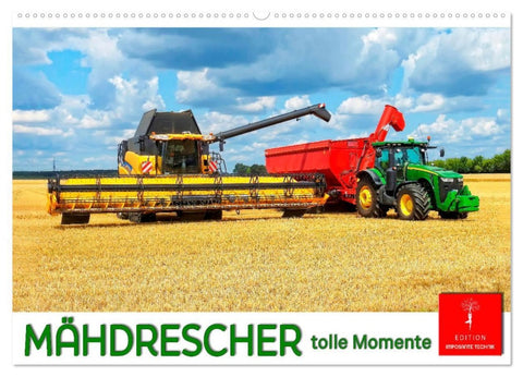 Mähdrescher - tolle Momente (Wandkalender 2026 DIN A2 quer), CALVENDO Monatskalender