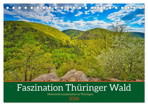 Faszination Thüringer Wald (Tischkalender 2026 DIN A5 quer), CALVENDO Monatskalender
