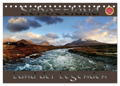 Schottland - Land der Legenden (Tischkalender 2027 DIN A5 quer), CALVENDO Monatskalender