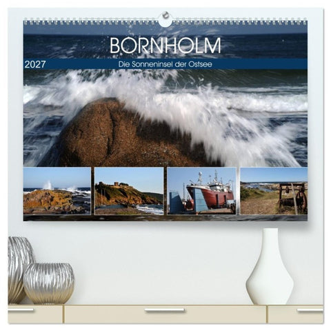 Bornholm - Sonneninsel der Ostsee (hochwertiger Premium Wandkalender 2027 DIN A2 quer), Kunstdruck in Hochglanz