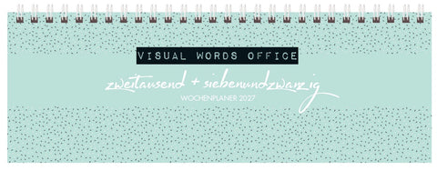 Tischquerkalender Visual Words Office 2027