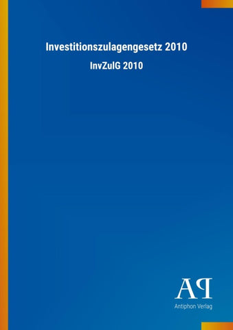 Investitionszulagengesetz 2010