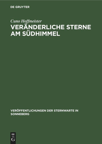 Veränderliche Sterne am Südhimmel