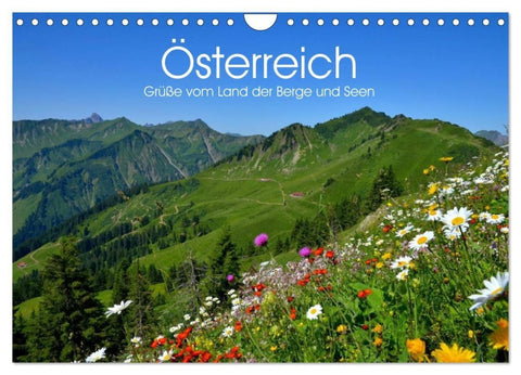 Österreich. Grüße vom Land der Berge und Seen (Wandkalender 2027 DIN A4 quer), CALVENDO Monatskalender