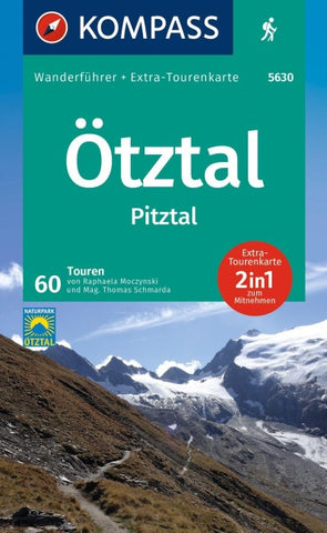 KOMPASS Wanderführer Ötztal, Pitztal, 60 Touren mit Extra-Tourenkarte