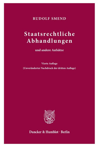 Staatsrechtliche Abhandlungen
