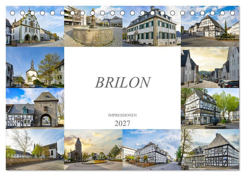Brilon Impressionen (Tischkalender 2027 DIN A5 quer), CALVENDO Monatskalender