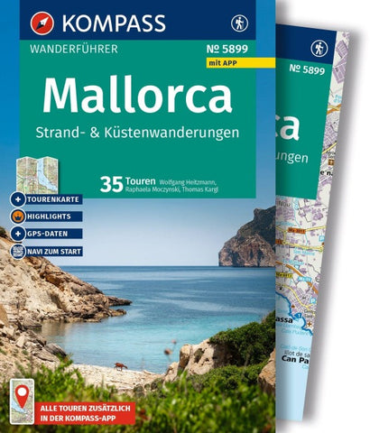 KOMPASS Wanderführer Mallorca Strand- und Küstenwanderungen, 35 Touren mit Extra-Tourenkarte