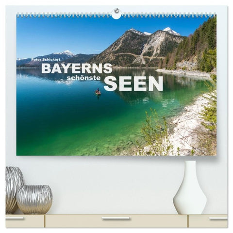 Bayerns schönste Seen (hochwertiger Premium Wandkalender 2027 DIN A2 quer), Kunstdruck in Hochglanz