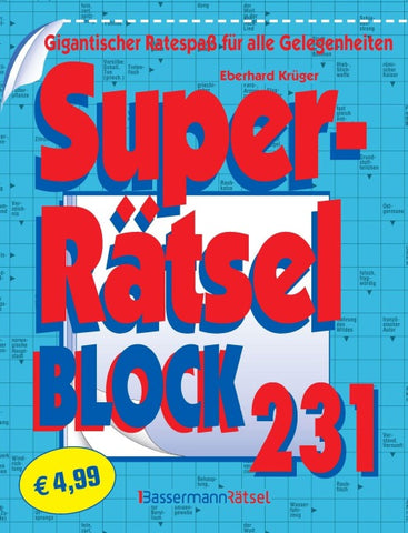 Superrätselblock 231 (5 Exemplare à 4,99 €)