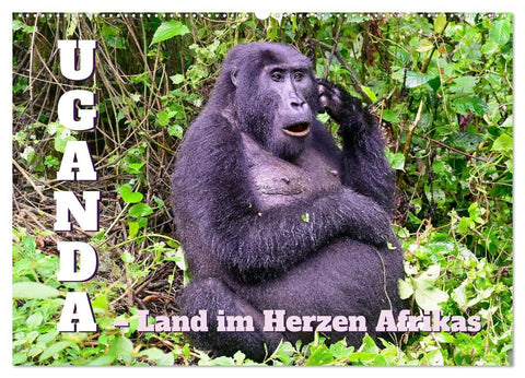 Uganda - Land im Herzen Afrikas (Wandkalender 2027 DIN A2 quer), CALVENDO Monatskalender