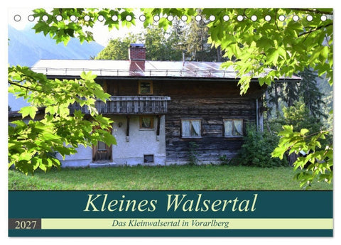 Kleines Walsertal - Das Kleinwalsertal in Vorarlberg (Tischkalender 2027 DIN A5 quer), CALVENDO Monatskalender