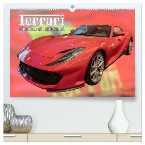 Ferrari - Synonym für Motorsport (hochwertiger Premium Wandkalender 2027 DIN A2 quer), Kunstdruck in Hochglanz