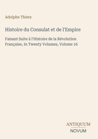 Histoire du Consulat et de l'Empire