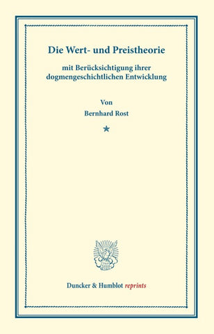 Die Wert- und Preistheorie