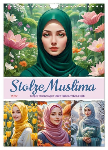 Stolze Muslima (Wandkalender 2027 DIN A4 hoch), CALVENDO Monatskalender