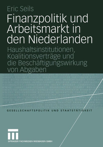 Finanzpolitik und Arbeitsmarkt in den Niederlanden