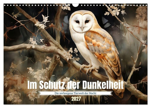 Im Schutz der Dunkelheit (Wandkalender 2027 DIN A3 quer), CALVENDO Monatskalender