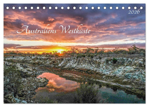 Australiens Westküste (Tischkalender 2026 DIN A5 quer), CALVENDO Monatskalender