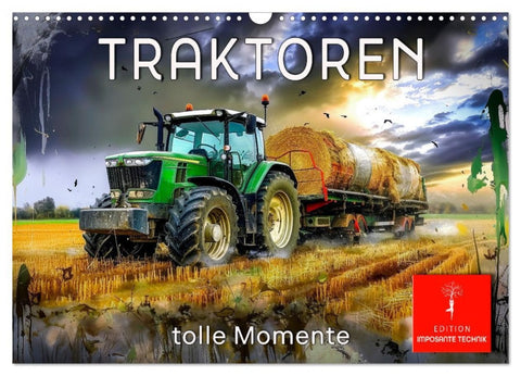 Traktoren - tolle Momente (Wandkalender 2026 DIN A3 quer), CALVENDO Monatskalender