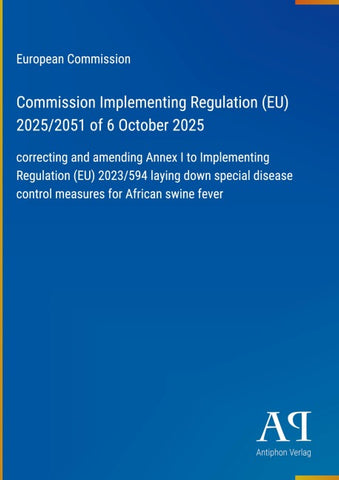 Commission Implementing Regulation (EU) 2025/2051 of 6 October 2025