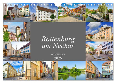Rottenburg am Neckar Impressionen (Wandkalender 2026 DIN A4 quer), CALVENDO Monatskalender