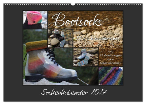 Sockenkalender Bootsocks 2027 (Wandkalender 2027 DIN A2 quer), CALVENDO Monatskalender