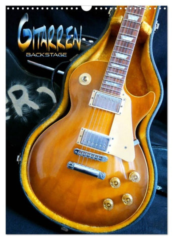Gitarren backstage (Wandkalender 2027 DIN A3 hoch), CALVENDO Monatskalender