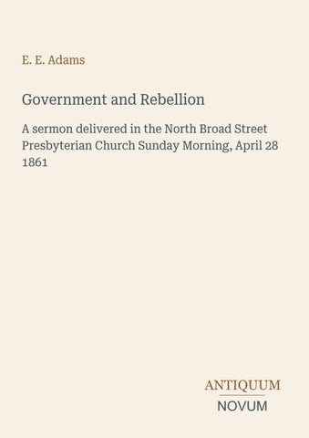 Government and Rebellion