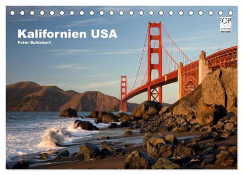 Kalifornien USA (Tischkalender 2027 DIN A5 quer), CALVENDO Monatskalender