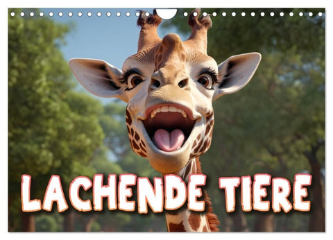 Lachende Tiere (Wandkalender 2027 DIN A4 quer), CALVENDO Monatskalender