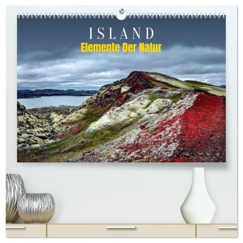 Island - Elemente der Natur (hochwertiger Premium Wandkalender 2026 DIN A2 quer), Kunstdruck in Hochglanz