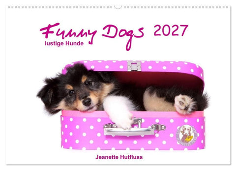 Funny Dogs (Wandkalender 2027 DIN A2 quer), CALVENDO Monatskalender