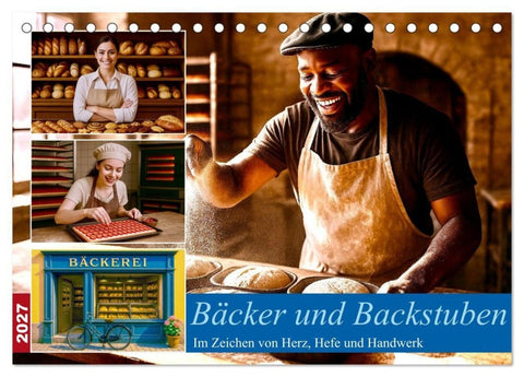 Bäcker und Backstuben (Tischkalender 2027 DIN A5 quer), CALVENDO Monatskalender