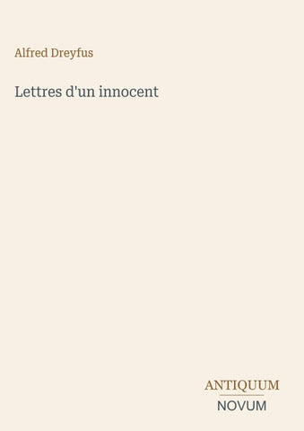 Lettres d'un innocent