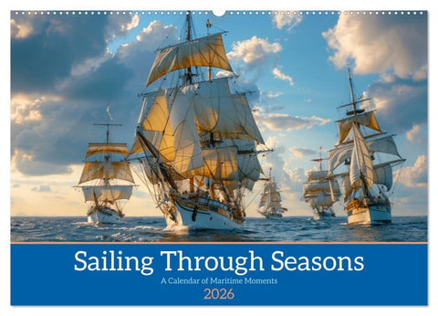 Sailing Through Seasons (Wall Calendar 2026 DIN A2 landscape), CALVENDO 12 Month Wall Calendar