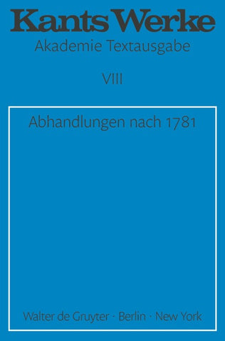 Abhandlungen nach 1781