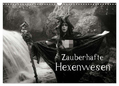 Zauberhafte Hexenwesen (Wandkalender 2026 DIN A3 quer), CALVENDO Monatskalender