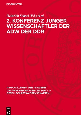 2. Konferenz junger Wissenschaftler der AdW der DDR