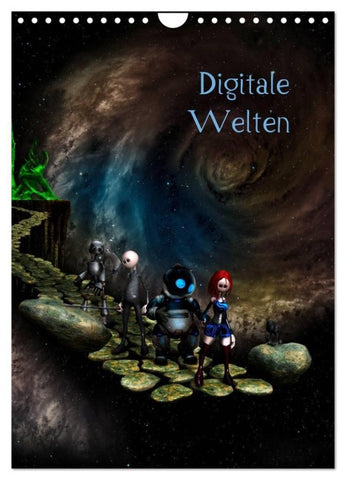 Digitale Welten (Wandkalender 2027 DIN A4 hoch), CALVENDO Monatskalender