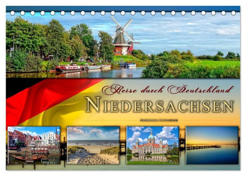 Reise durch Deutschland - Niedersachsen (Tischkalender 2027 DIN A5 quer), CALVENDO Monatskalender