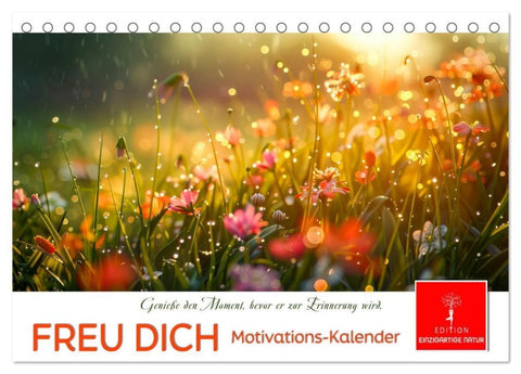 Freu Dich Motivations-Kalender (Tischkalender 2027 DIN A5 quer), CALVENDO Monatskalender