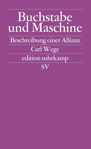 Buchstabe und Maschine